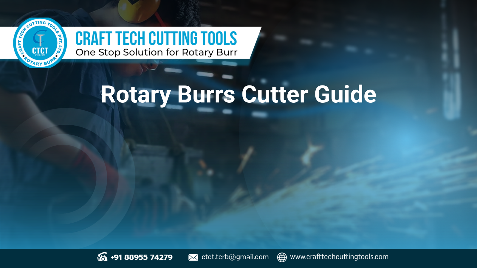 Industrial rotary burrs cutter with precision tips