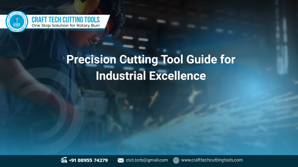High-performance rotary cutting tools used in CNC machining, featuring Craft Cutter tool in India by Craftech Cutting Tool