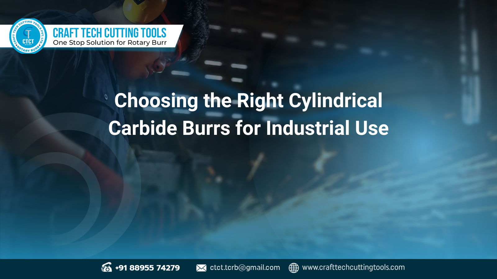 High-quality cylindrical carbide burrs for industrial use with precision cutting tools