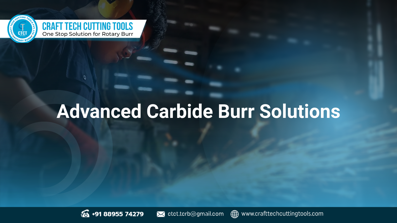 CrafTech Advanced Carbide Burr Solutions cutting metal with precision