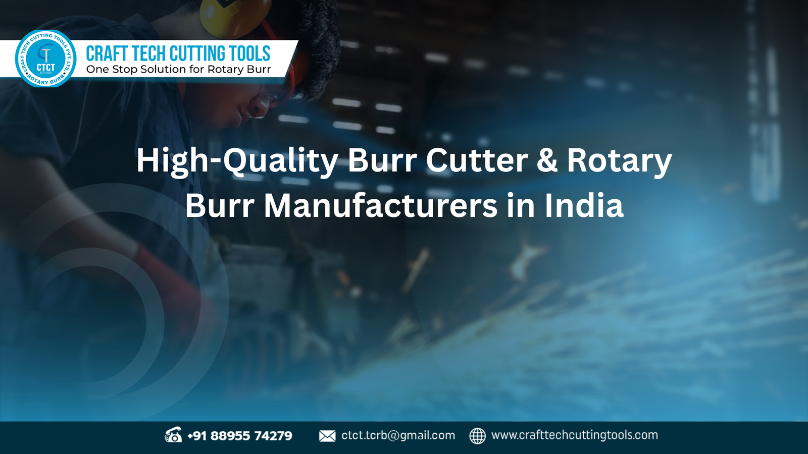 Durable burr cutter tool and Craft Cutter tool in India by top rotary burr manufacturers for precision grinding and finishing