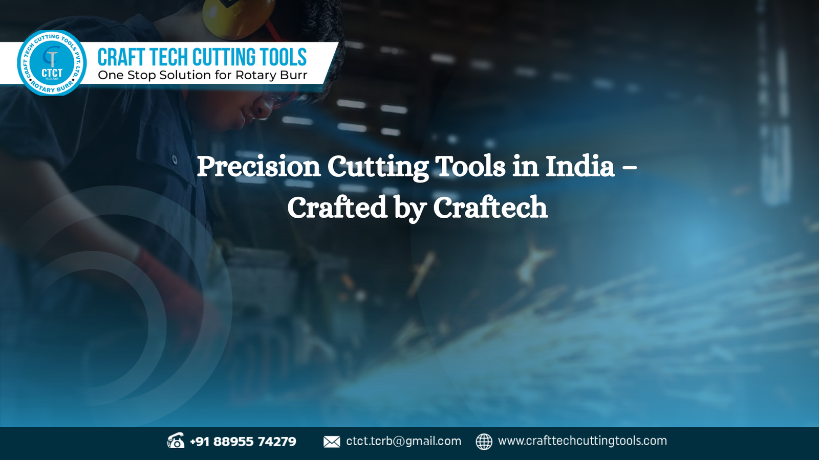 Craftech precision cutting tools in India for CNC machining and industrial metal cutting