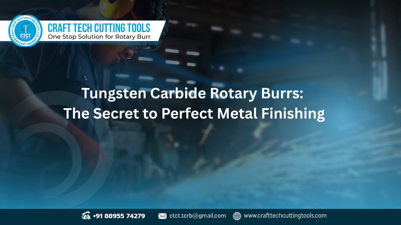 Tungsten Carbide Rotary Burrs used for smooth metal finishing and precision cutting